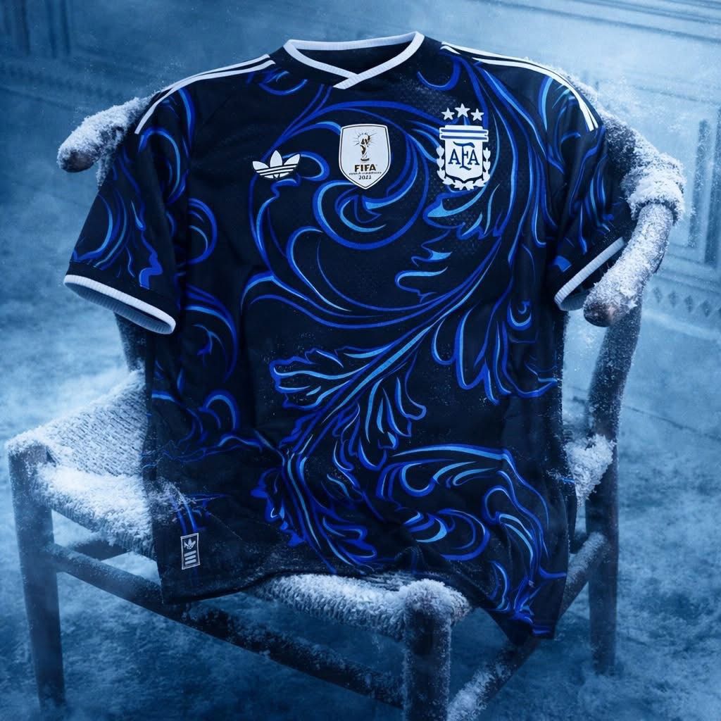 World Cup Embroidery Jersey Argentina